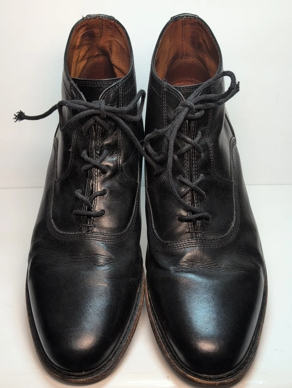 Frye Black Leather Chukka Lace-Up ankle Boots mens size 13